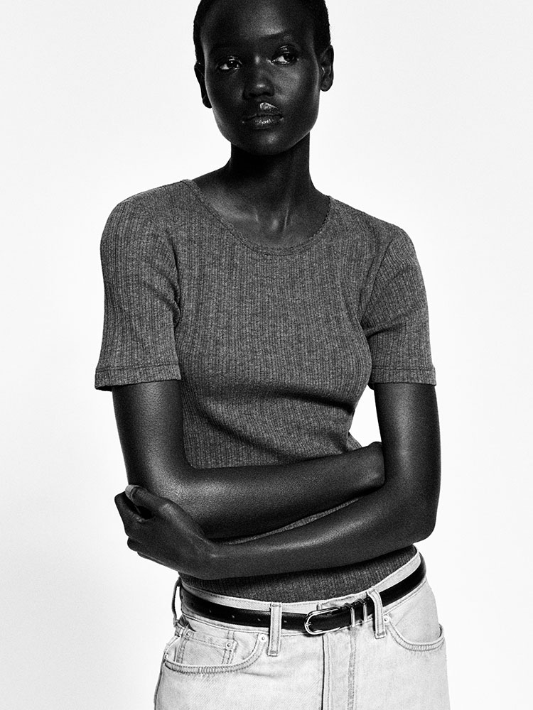 ポイントルニットTシャツ